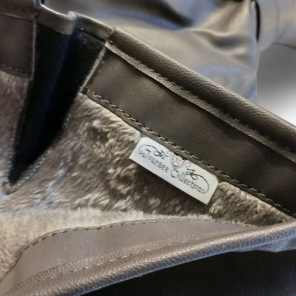 Journee Collection Gray Faux Leather Stormy Rutched Side Riding Boots – Size 8 - Picture 14 of 16